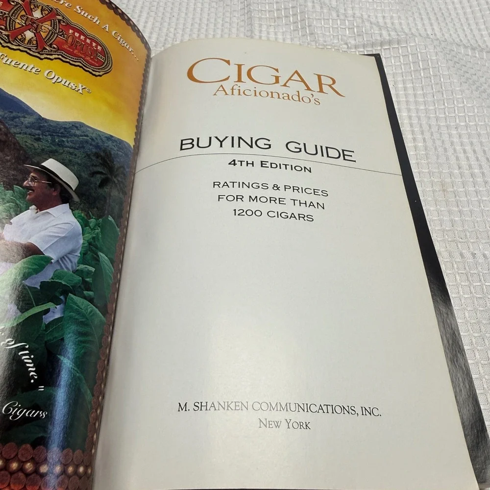 Cigar Aficionado Buying Guide 4th Edition‎ 1200+ Ratings Marvin Shanken 1998 PB
